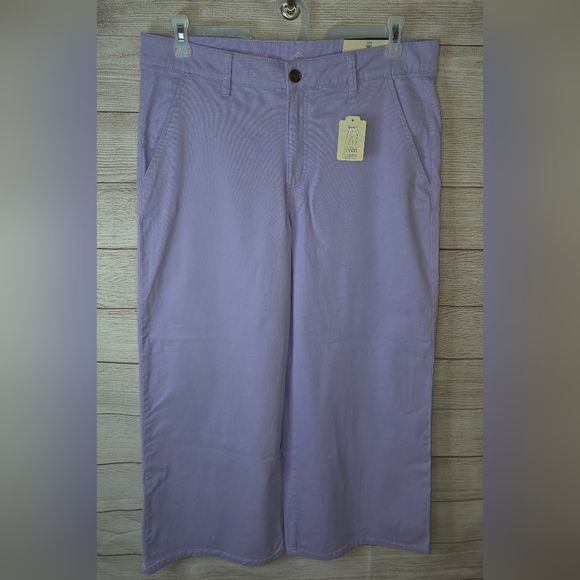 St. John's Bay Mid-rise Wide Leg Pants Size 16 Petite - Picture 1 of 8